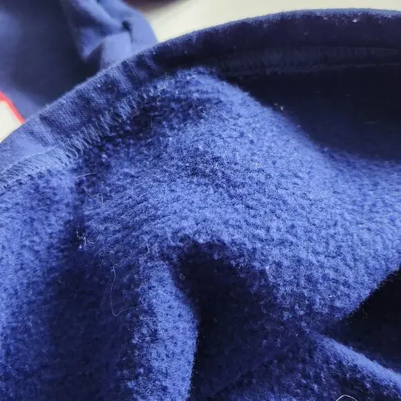 Vintage 90s Paddington Bear Girls Sweatshirt Dress Winter Sledding Blue Size 3T - Picture 7 of 9